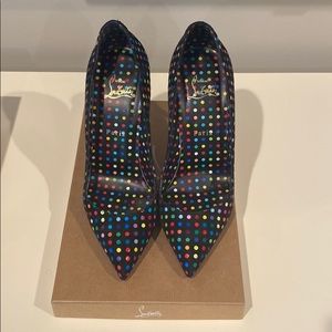 Christian Louboutin Hot Chick 100 polka dot multi